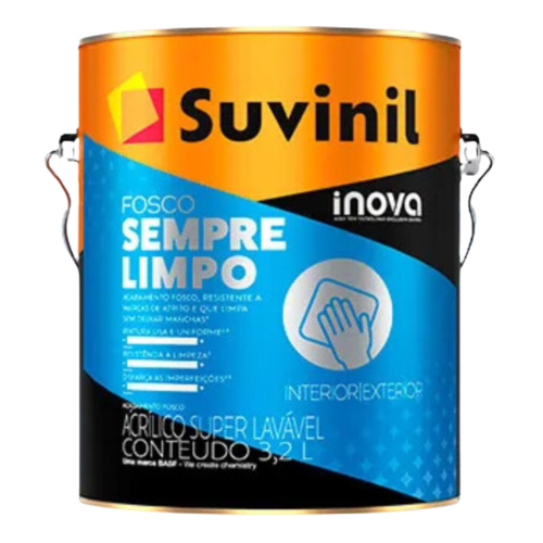 INOVA SEMPRE LIMPO SUVINIL SUPER LAVÁVEL FOSCO 3,2L