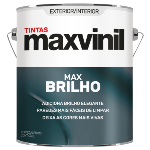 VERNIZ ACRÍLICO MAXVINIL MAXBRILHO BRILHANTE INCOLOR
