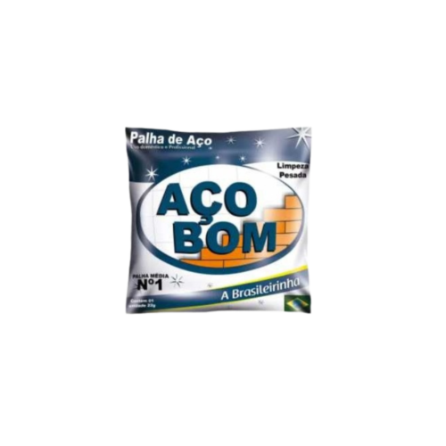 PALHA DE AÇO AÇOBOM Nº1 MÉDIA