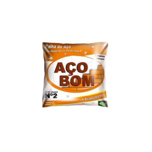 PALHA DE AÇO AÇOBOM Nº2 GROSSA