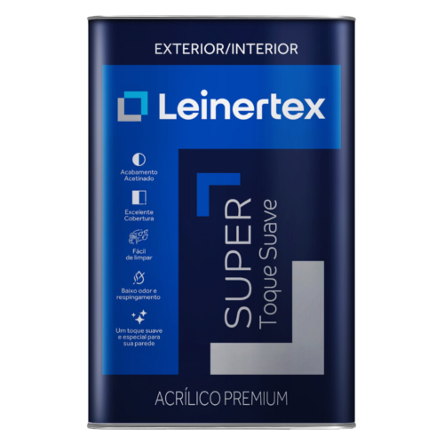 SUPER ACRÍLICA LEINERTEX TOQUE SUAVE ACETINADO 18L