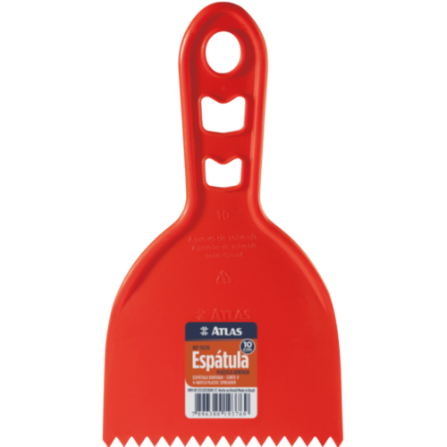 ESPÁTULA PLÁSTICA DENTADA ATLAS 10cm