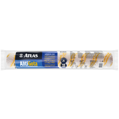 ROLO DE LÃ ANTIGOTA ATLAS POLIAMIDA DUPLO 46cm