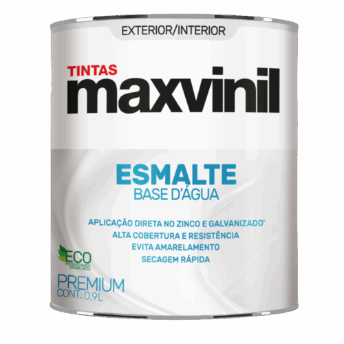 ESMALTE BASE ÁGUA MAXVINIL BRILHANTE 900ml